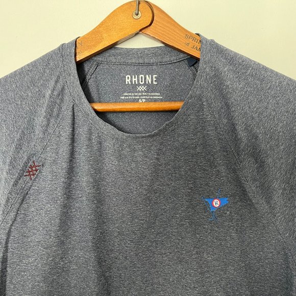 RHONE T-Shirt, Blue/Grey, size small S/P - Picture 3 of 4